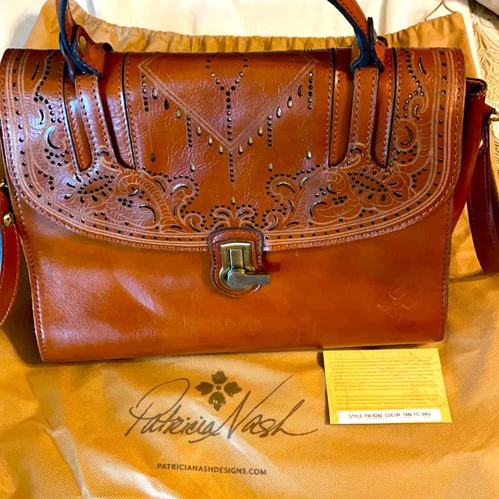 Tan Patricia Nash purse